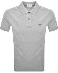 GANT - Regular Fit Shield Pique Polo T Shirt - Lyst