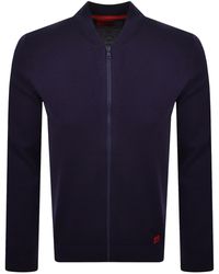 HUGO - San Jacque Full Zip Knit Jumper - Lyst