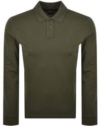 BOSS - Boss Long Sleeve Passerby Polo T Shirt - Lyst