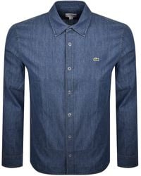 Lacoste - Long Sleeved Woven Shirt - Lyst