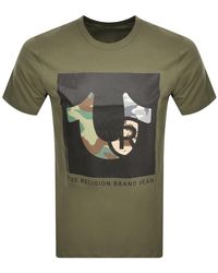 True Religion - Multi Camouflage T Shirt - Lyst