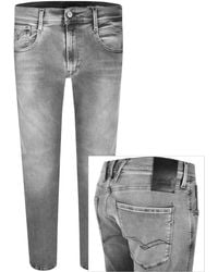 Replay - Anbass Slim Fit Light Wash Jeans - Lyst