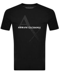 ARMANI EXCHANGE - Crew Neck Logo T Shirt - Lyst