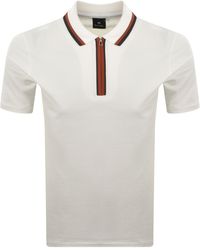 Paul Smith - Regular Fit Zip Polo - Lyst