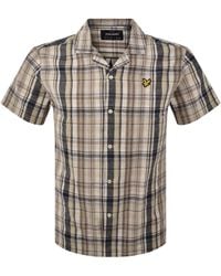 Lyle & Scott - Linen Check Shirt - Lyst