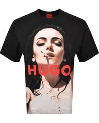 HUGO - Duwedie T Shirt - Lyst