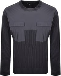 G-Star - G-Star Woven Mix Knit Jumper - Lyst