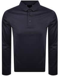 Armani - Emporio Long Sleeved Polo T Shirt - Lyst