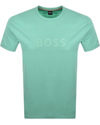 BOSS BUSINESS - Boss Beachwear Logo T Shirt Bright - Lyst