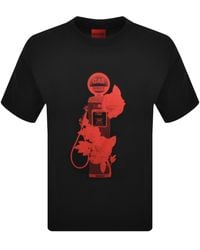 HUGO - Dikerd Crew Neck T Shirt - Lyst