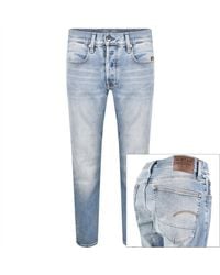 G-Star - G-Star 3301 Tapered Jeans Light Wash - Lyst