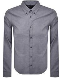 ARMANI EXCHANGE - Regular Fit Patterned Shirt - Lyst