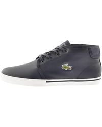 lacoste black high tops