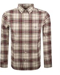 GANT - Poplin Check Long Sleeved Shirt - Lyst