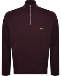 Lacoste - Quarter Zip Sweatshirt - Lyst