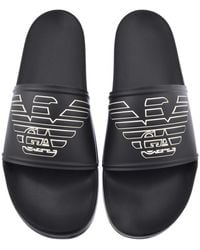 Armani - Emporio Logo Sliders - Lyst