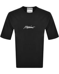 Moschino - Short Sleeve Logo T Shirt - Lyst