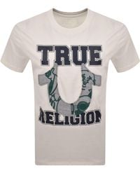 TRUE RELIGION - Terry Applique T Shirt - Lyst