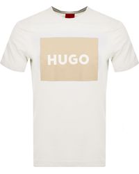 HUGO - Dulive Crew Neck T Shirt - Lyst