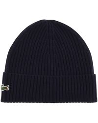 Lacoste - Knitted Beanie - Lyst