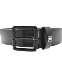 BOSS BUSINESS - Boss Leather Flag Belt - Lyst