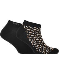 BOSS BUSINESS - Boss 2 Pack Monogram Ankle Socks - Lyst
