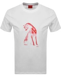 HUGO - Didug T Shirt - Lyst
