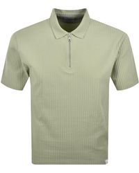 Farah - Farah Dobson Zip Polo T Shirt - Lyst
