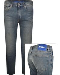 HUGO - Slim Fit Ash Medium Jeans - Lyst