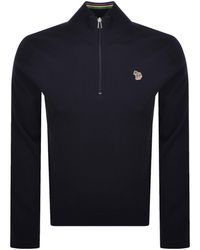 Paul Smith - Half Zip Knit Jumper - Lyst