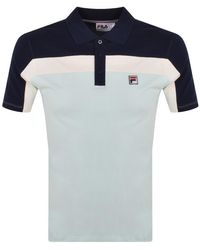 Fila - Cut And Sew Wash Polo T Shirt - Lyst