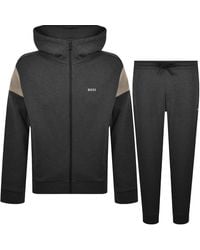 BOSS - Boss Tracksuit Set Charcoal - Lyst