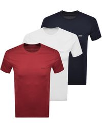 BOSS BUSINESS - Boss 3 Pack Crew Neck T Shirts - Lyst