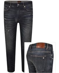 BOSS - Boss Delaware Slim Fit Jeans Dark - Lyst