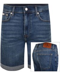 Calvin Klein - Jeans Slim Fit Denim Shorts - Lyst