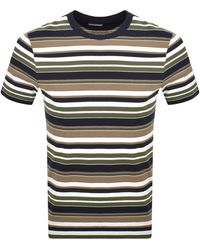 Farah - Farah Weir Stripe T Shirt - Lyst