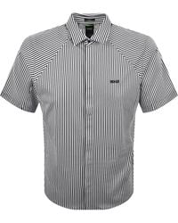 BOSS - Boss Excurse Short Sleeve Striped Shirt - Lyst