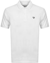 true religion white polo