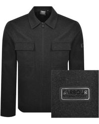 Barbour - Walken Overshirt Charcoal - Lyst