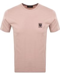 Belstaff - Short Sleeve Logo T Shirt Dusk - Lyst