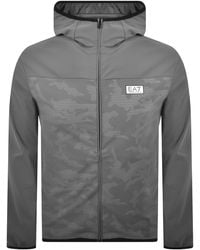 EA7 - Emporio Armani Full Zip Hoodie - Lyst