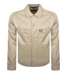 Fred Perry - Twill Overshirt - Lyst