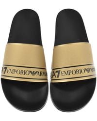 EA7 - Emporio Armani Beach Sliders - Lyst