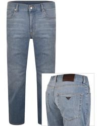 Armani - Emporio J76 Straight Fit Jeans - Lyst