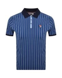 Fila - Fila Pinstripe Polo T Shirt - Lyst