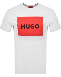 HUGO - Dulive Crew Neck T Shirt - Lyst