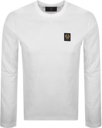 Belstaff - Long Sleeve Logo T Shirt - Lyst