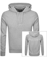 grey armani exchange hoodie