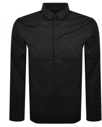 ARMANI EXCHANGE - Long Sleeved Slim Shirt - Lyst