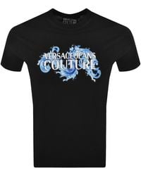 Versace Jeans Couture - Couture Wave Logo T Shirt - Lyst